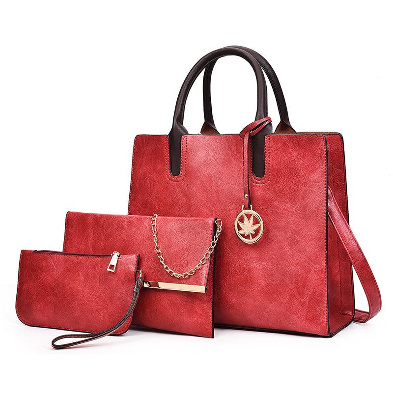 Női kézitáska Többrészes Picture-Mother Bag 2022 New Fashion Egyszerű egyvállas női táska