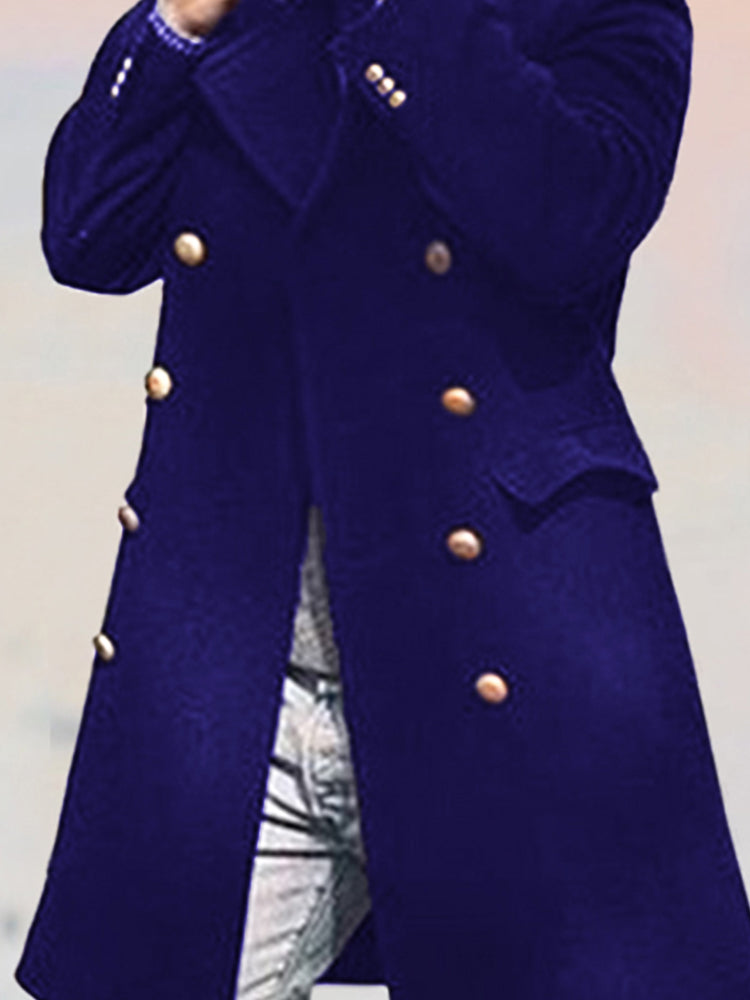 Tweed kabát kétoldalas gombokkal